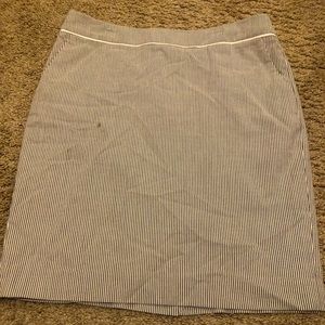 Limited Seersucker Pencil Skirt - 12